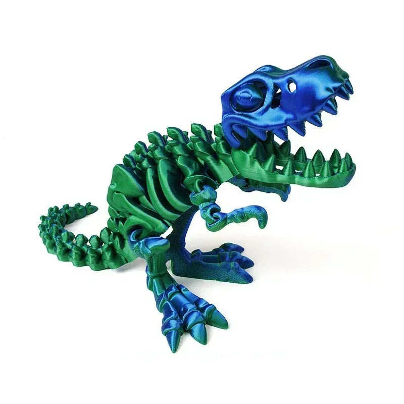 3D Printed Tyrannosaurus Rex Realistic Dinosaur Model Jointed Full Movable Birthday Gift Realistic Animals Decorative Desktop