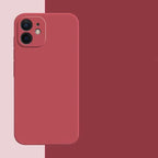 Candy Color Silicone Soft Case For iphone 11 12 13 mini 14 15 16 Plus 16e 17 Air Pro Max Shockproof Camera Protective Cover Case
