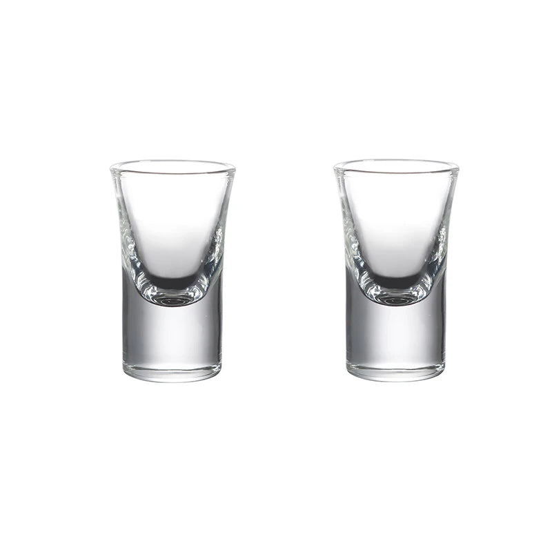 12pcs/6pcs/2pcs Shot Glass 15ml Spirits Cup Thicken Bottom Transparent Glass Drinkware Strong Liquor  Cup Baijiu Wine Small Cups