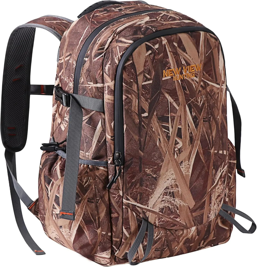 30L Camo Hunting Backpack with 11 Pockets, Small Lightweight Hunting Bag