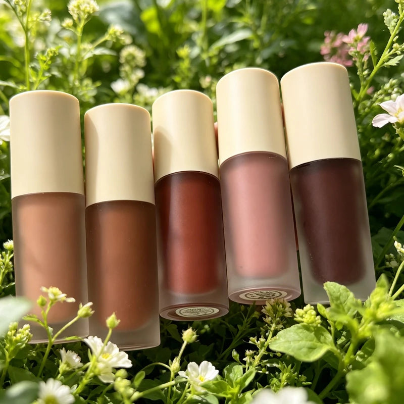 Summer Limited Rho Vanilla Beige LipBalm Moisturizing Transparent Lipstick Set Smooth Soft Tube Mirror Lip Gloss Lip Blum Makeup