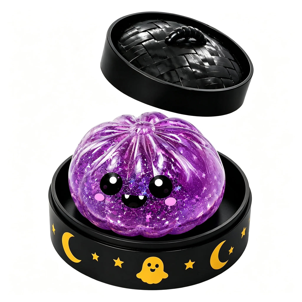Halloween Party Gift Dumpling Squeeze Squishy Toys, Cute Slow Rising Squeeze Stress Relief Sensory Toy, Soft Kawaii Fidget Toy