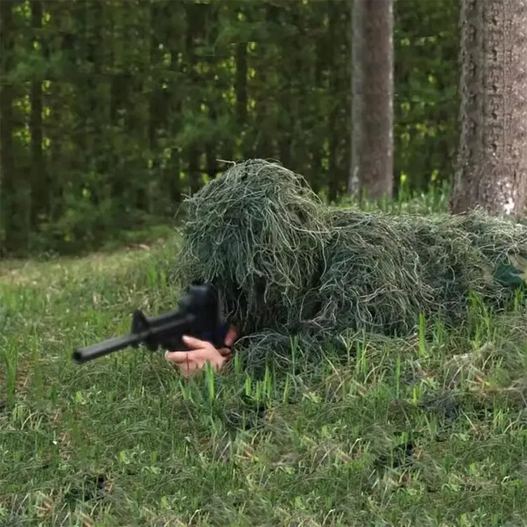5Pcs Adult Ghillie Suit Hunter Camouflage Clothing gillie suit Hunting Suit Birding Clothes