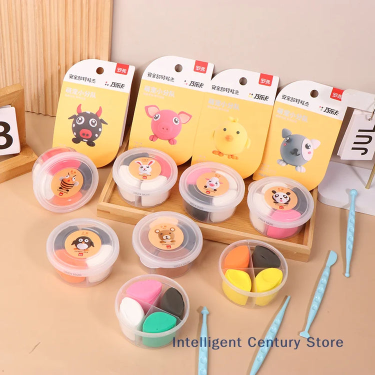 Air Dry Clay Kit For Kids, Creative Molding Clay Gift Kits With Tools, Super Light DIY Soft Clay Toys Gift Box Set Gifts