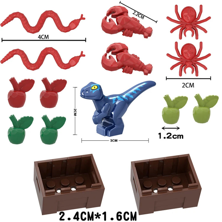 Jurassic Dinosaur Nest Baby Building Blocks Toys Collection Souvenir Gift Birthday Jurassic Rex Raptor