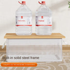 1 Pc Transparent PVC Solid Steel Frame Storage Box,waterproof,underwear Storage Basket,suitable for Home and Dormitory Use