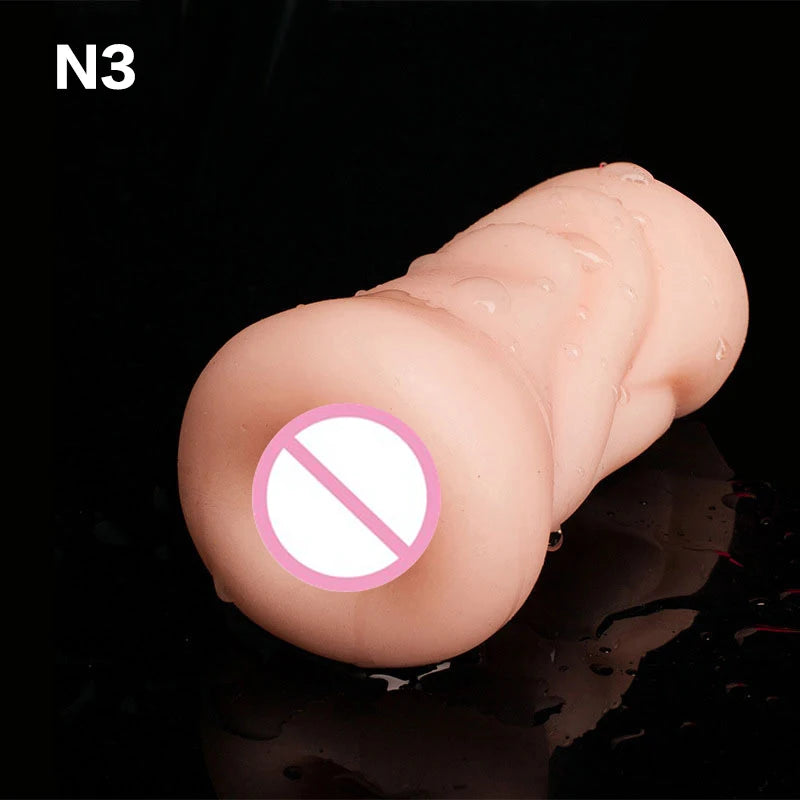 New 4D Realistic Deep Throat Male Masturbators Pocket Pussy Stroker Tight Silicone Mouth Vagina Anal Oral Sex Adult Toys for Men