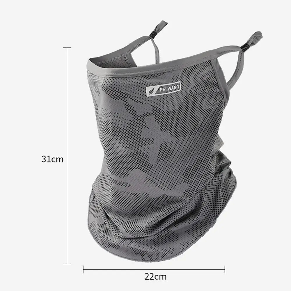 Anti-UV Cycling Mask Sunscreen Face Cover Breathable Ice Silk Face Scarf Men Women Outdoor Sports Fishing Hiking Cooling Mask