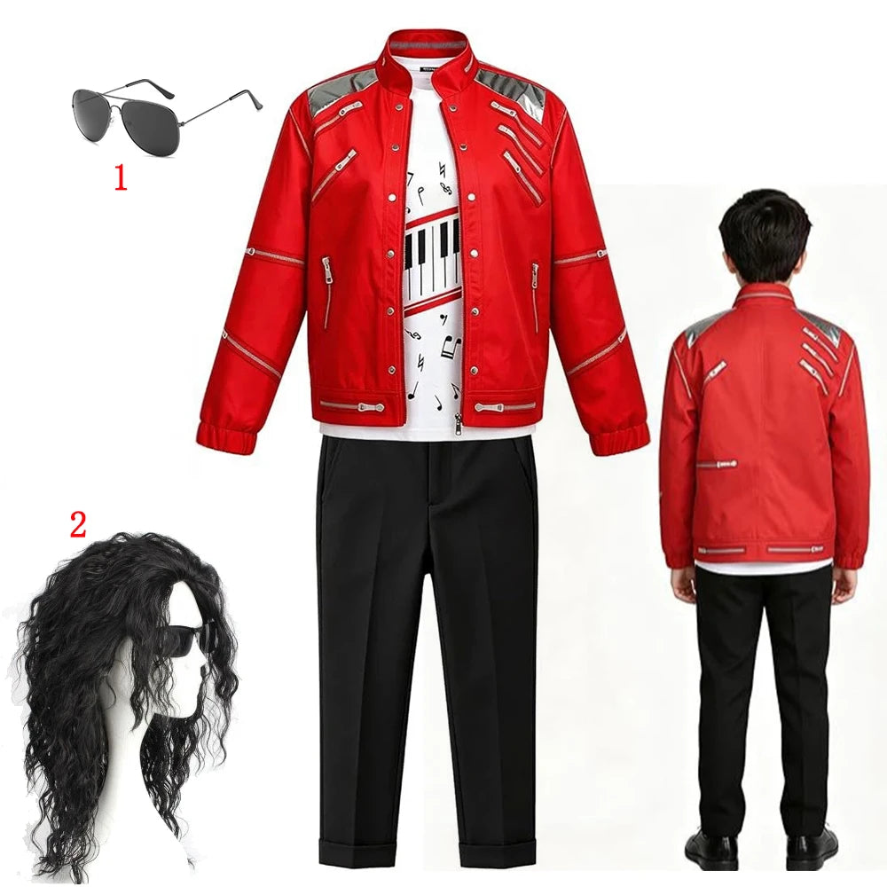 Hip Hop Kids Clothes Halloween Cosplay Birthday Party Dance Performance Children's Costume Pop Star Boys Girls Outfits
