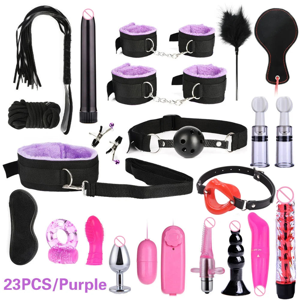 Sex toys for women BDSM sexual couples kit Adult Sexy Toys sexyshop erotic accessories handcuffs for session Anal plug sex game