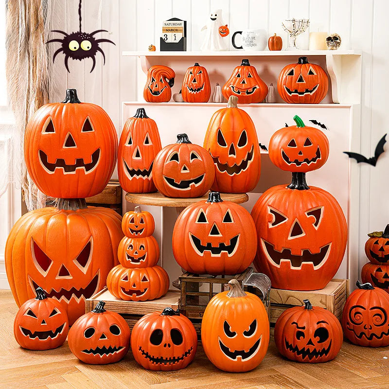 Pumpkins Lamp Halloween Decoration For Home Yard Garden Outdoor Decor Hallowen Horror House Skull Party Props Glow in The Dark