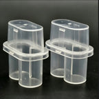 Mini Microtube Storage Box Clear Vial Storage Case Stackable Freezer Tube Box Diabetic Supplies Refill Bottle Pixelated Life