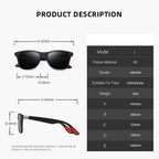 1-2-3PCS Fashion Vintage Square Unisex Driving Fishing Sunglasses Men Women Luxury Brand Designer Sun Glasses Anti-Glare Eyewear