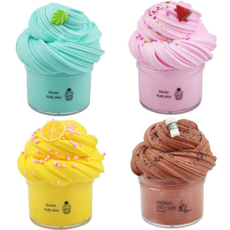 Butter Slimes Soft Slime Toys Slime Set with 4-Pack Safe Color Toys Super Soft and Non-Stick DIY Surprise Slimes