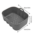 Silicone Air Fryer Liners Pot Square Airfryer Basket Plate Cooking Gadgets Reusable Non-stick Pizza Pan Oven Kitchen Accessories