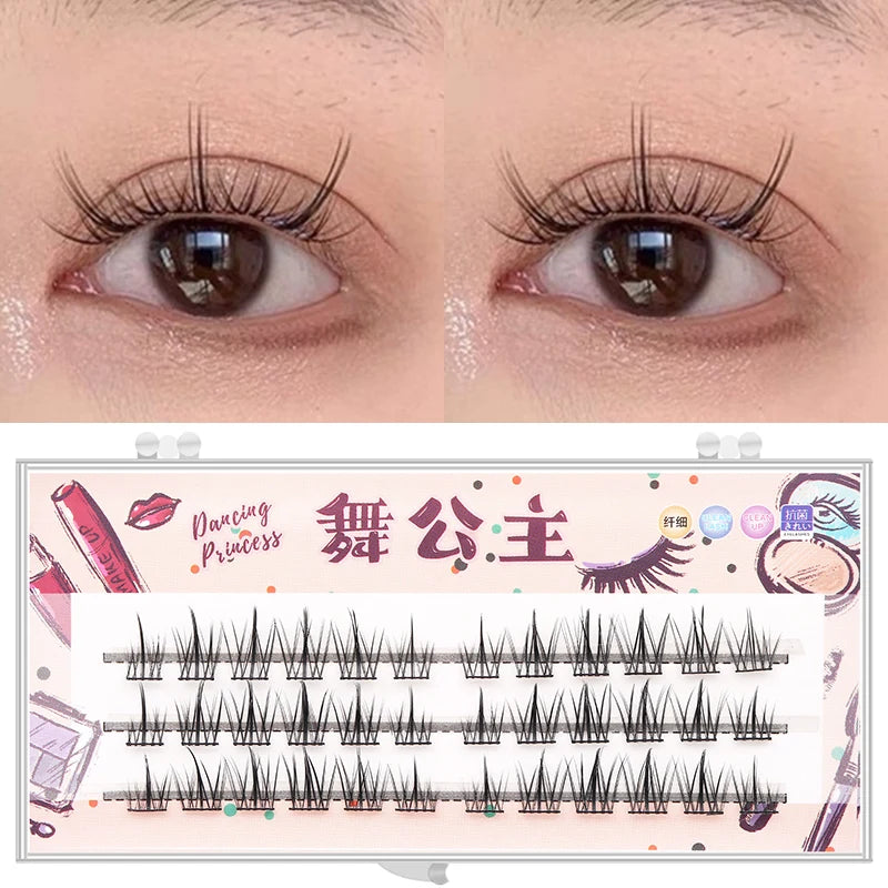 Individual Lashes Eyelash Book Clusters Extensions False Eyelash DIY at Home Cluster Eyelash Extensions Makeup Kit Lashes