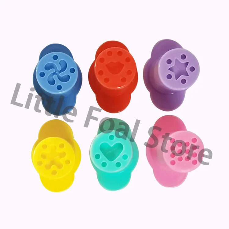 5/6 Patterns Dough Extruders Set Playdough Tools for Kids Assorted Designs Molds Play Dough Accessories Preschool Toys Art Craft