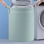 Foldable Laundry Basket Large Capacity Dirty Clothes Storage Bag Cotton and Linen Household Sundries Children Toys Organizers