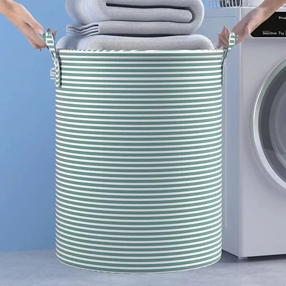 Foldable Laundry Basket Large Capacity Dirty Clothes Storage Bag Cotton and Linen Household Sundries Children Toys Organizers