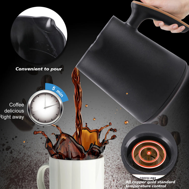 250ML Electric Turkish Greek Coffee Maker Boiled Coffee Kettle Automatic Turkish/Greek Coffee Machine for Coffee Tea Milk