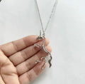 Gothic Unicorn Horse Skull Punk Skeleton Jewelry Necklace Dark Art  Animal Bone Dangle Earrings for Women Decorations Wholesale