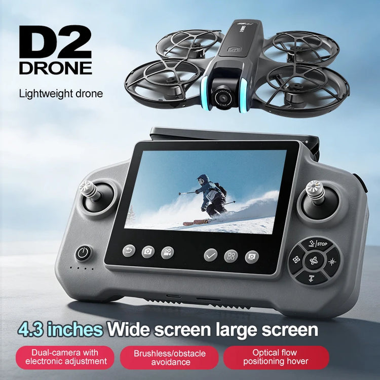 Oneplus Drone 8K Aerial HD Intelligent Avoiding Obstacle with Larger Screen Remote Control Folding Brushless Power GPS D2 Drone