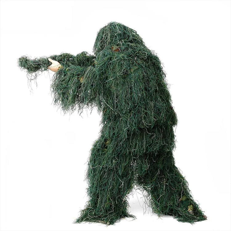 5Pcs Adult Ghillie Suit Hunter Camouflage Clothing gillie suit Hunting Suit Birding Clothes