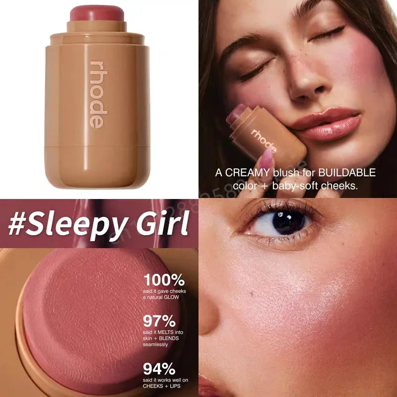 Skin Pocket Bronzer Stick Cream Contour Bronzing Balm Buildable Natural Warm Blush Shade Waterproof Long Lasting Face Makeup