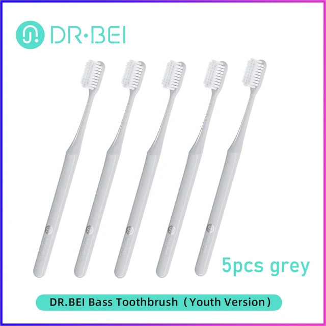 DR.BEI Toothbrush Youth Version Better Brush Head 2 Color Care For Gums Daily Cleaning Adult Oral Toothbrush Bass Teeth Brush