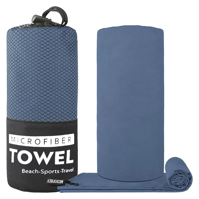 New Microfiber Towel Sports Quick Dry Super Absorbent Camping Towel Ultra Soft Lightweight Gym Swimming Yoga Beach Towel