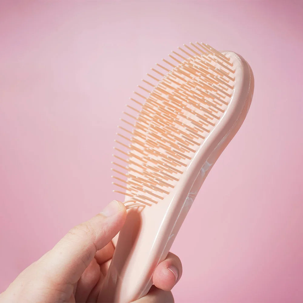 Mini Marble Shaped Egg Comb and Air Cushion Comb Sets Brush Scalp Massage Combs Wet & Dry Puffy & Smooth Detangling Hair Tools