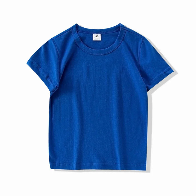 Autumn Spring Cotton Children T-shirt  Boys Girls Tees Long Sleeve White Shirt Kids Tops Baby Clothes Solid Black Blue Yellow