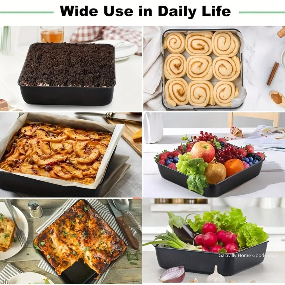 Carbon Steel Nonstick Roasting Pan Rectangular Baking Tray Loaf Toast Bread Cake Bakeware DIY Pastry Pan Dish Kitchen Utensils