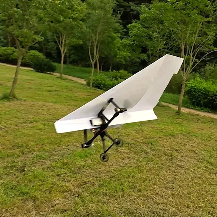 DIY Remote Control Paper Airplane Electric Power Kit Diy Foldable Long Range Stable Flight Ultra Lightweight Plane Outdoor Toy