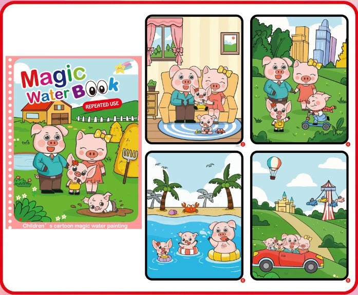 NEW Magic Water Drawing Books Coloring Books Painting Toys for Birthday Christmas New Year Gift for Boys and Girls