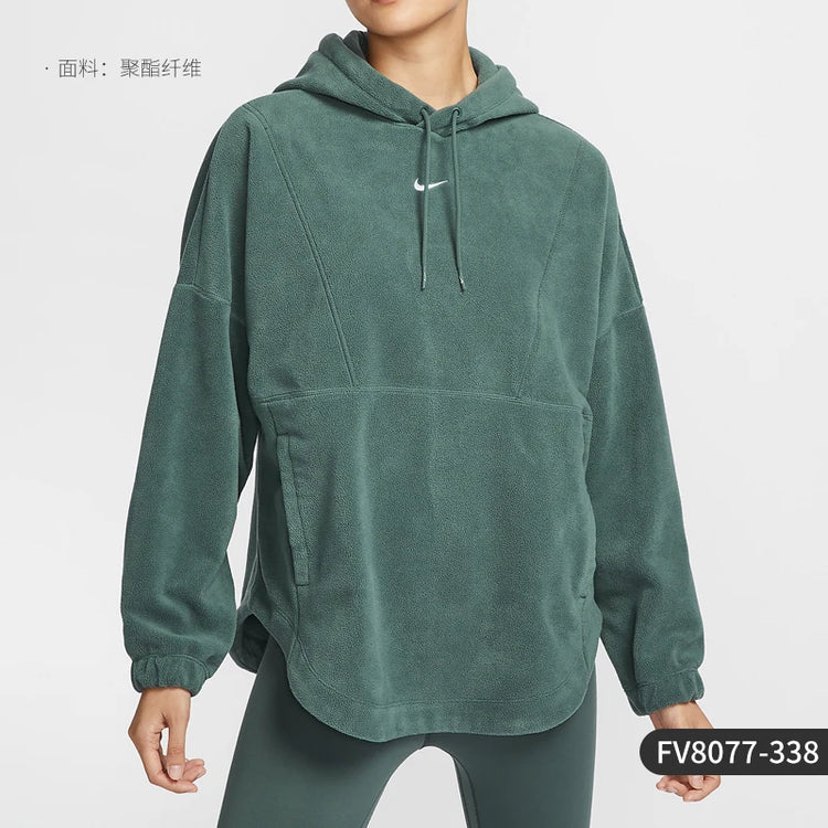 Nike genuine New Women's Hooded Polar Fleece Casual Sweatshirt FV8077-338