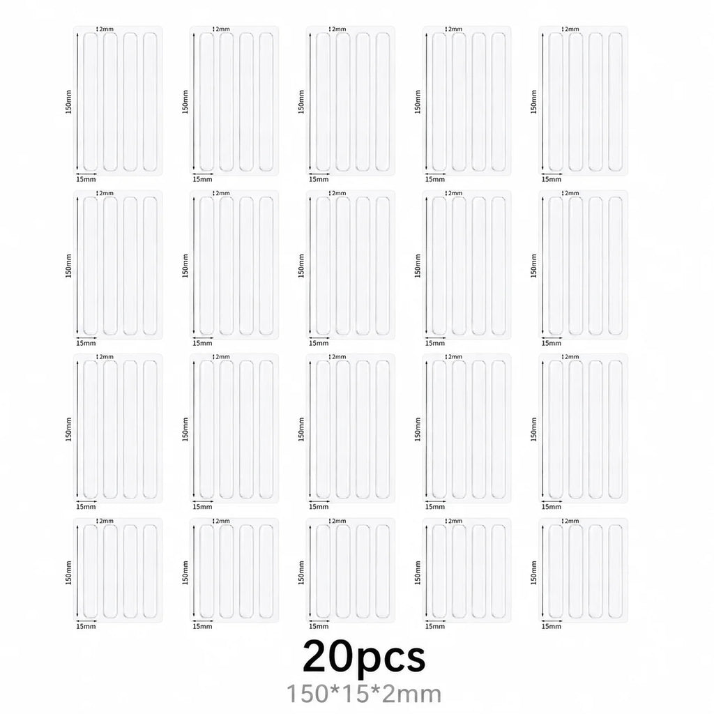 Self Adhesive Buffer Pads Refrigerator Anti-collision Strip Door Stopper Cabinet Door Bumpers Transparent Wall Protector Pad