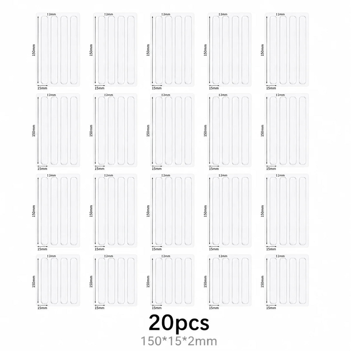 Self Adhesive Buffer Pads Refrigerator Anti-collision Strip Door Stopper Cabinet Door Bumpers Transparent Wall Protector Pad