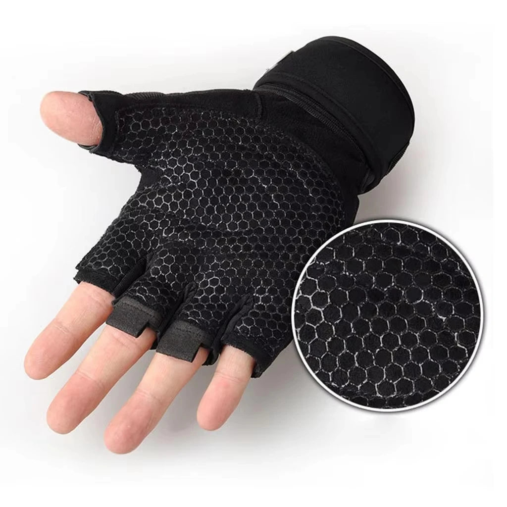 Gym Gloves for Men Women Fitness Weight Lifting Wristband Gloves Body Building Training Sports Exercise Cycling Glove Shockproof