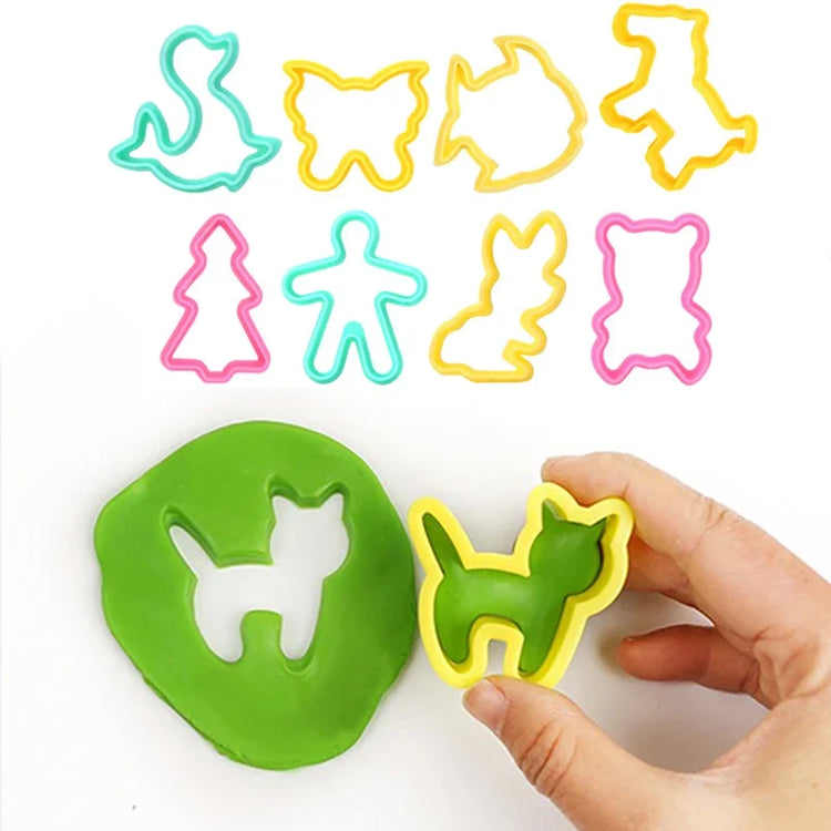Modeling Clay Accessories Creative 3D Plasticine Mold DIY Play Dough Noodle Tool Kit Plastic Set Knife Mold Kids Educational Toy