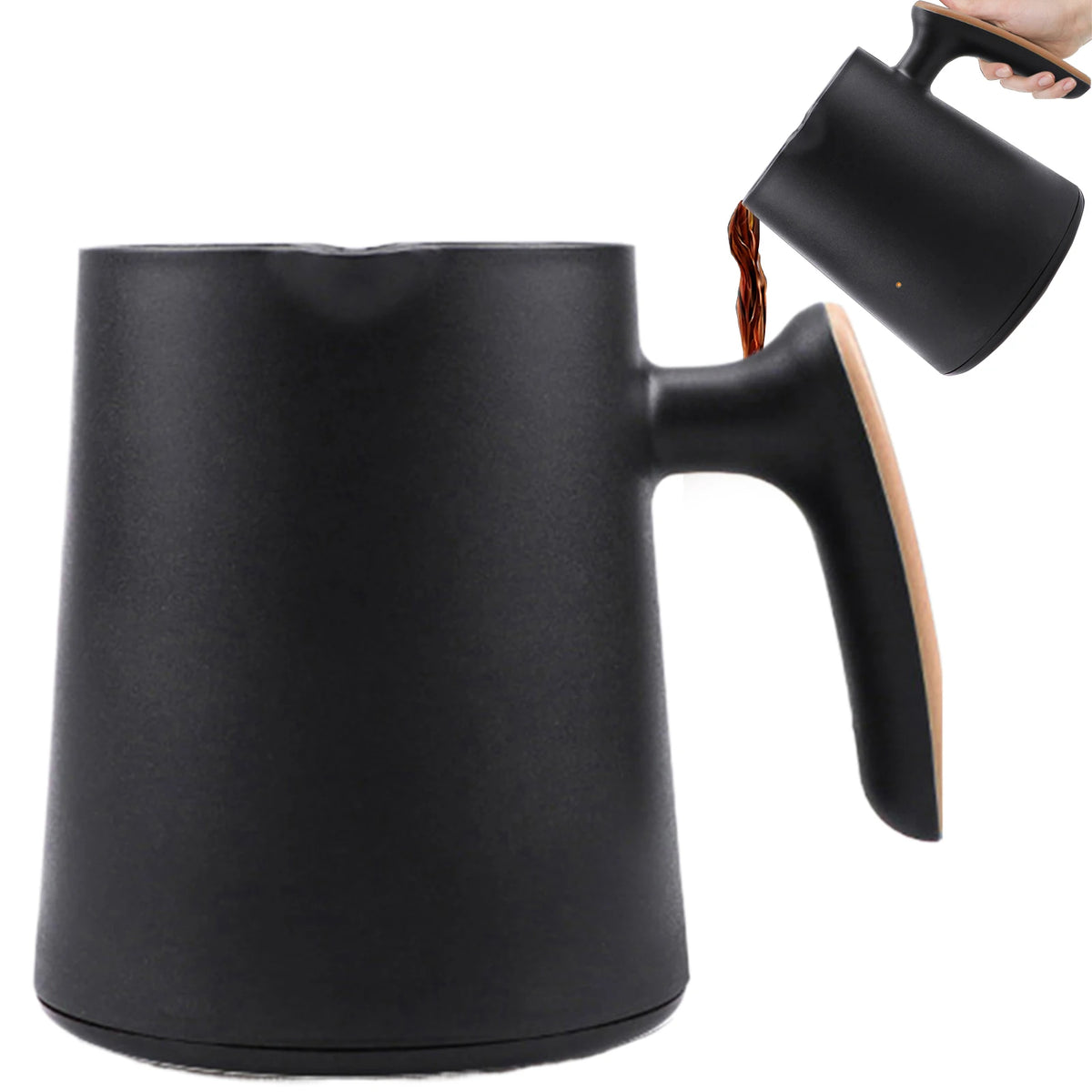 250ML Automatic Turkish Coffee Maker 600W Automatic Turkish/Greek Coffee Machine Electric Turkish Coffee Pot for Coffee Tea Milk