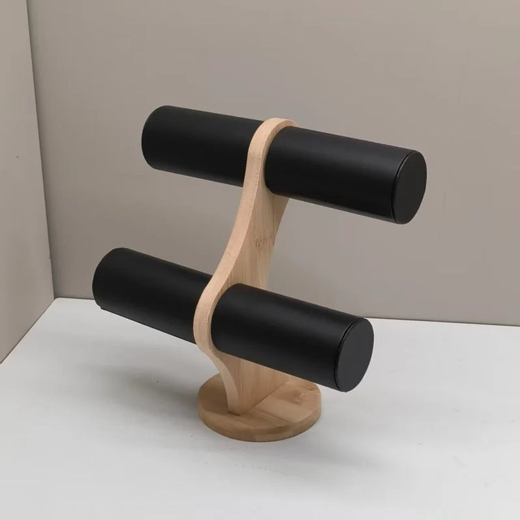 1-3 Tier Wooden High-end Jewelry Display Rack Ring Storage Tray Necklace Bracelet Display Props Jewelry Display Tools