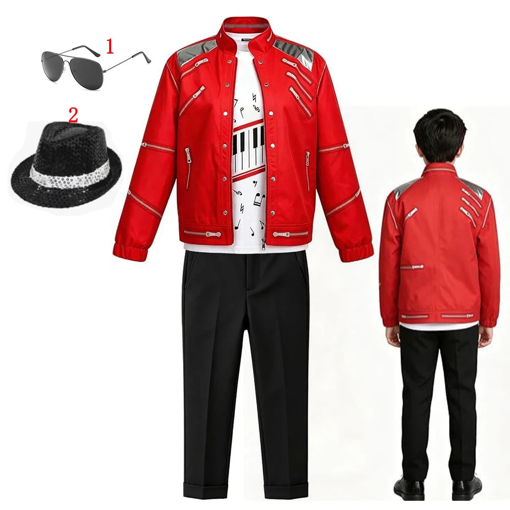 Hip Hop Kids Clothes Halloween Cosplay Birthday Party Dance Performance Children's Costume Pop Star Boys Girls Outfits