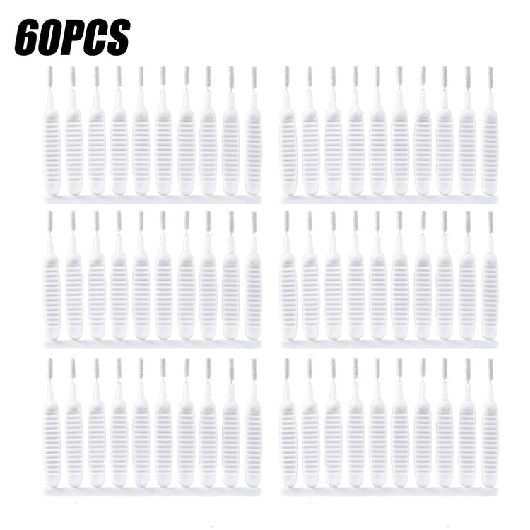 10-500PCS Shower Cleaning Brush Bathroom Micro Nylon Brush Nozzle Anti-blocking Cleaning Tools Bathroom Accessories
