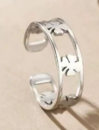 High End Waterproof Hollow Stainless Steel Finger Ring Trendy for Women Personalize Jewelry Wholesale