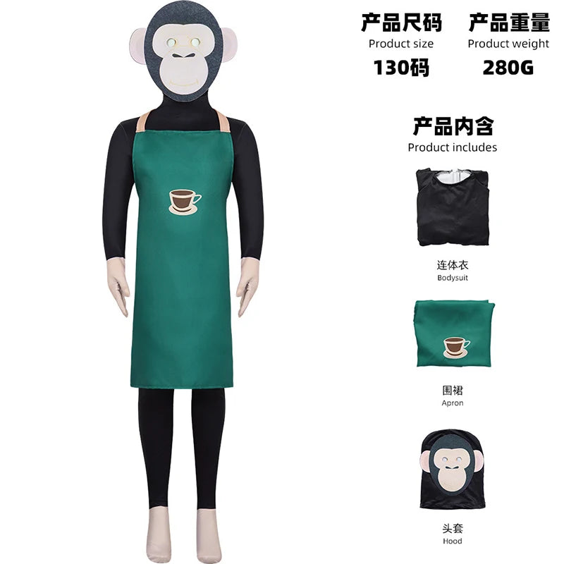Ai Italian Brainrot Tung Tung Tung Sahur Cosplay Costume Anime Tralalero Tralala Sahur Jumpsuit Party Halloween Mask Bodysuit