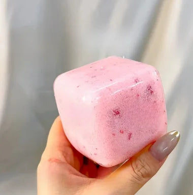 Chiboki Slush Yogurt Cube Series! Moldable Zero-Rebound Handmade Square Squishy Ball with Crunchy Slush Texture!