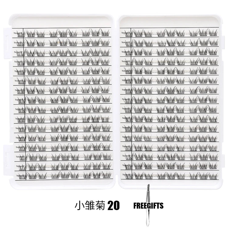 Individual Lashes Eyelash Book Clusters Extensions False Eyelash DIY at Home Cluster Eyelash Extensions Makeup Kit Lashes
