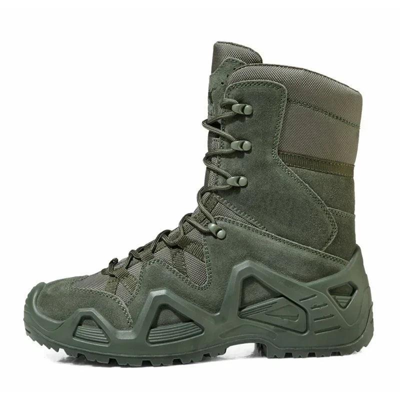 Outdoor Hiking Boots Men's Lace Up Breathable Training Tactical Hiking Desert Boots Plus Size Shoes Botas Militares Masculinas
