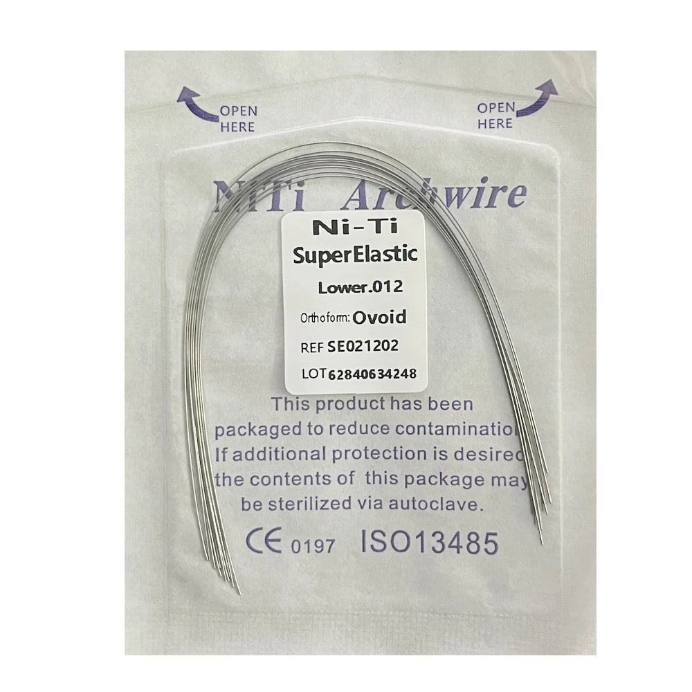 10pcs/Pack AG Dental Orthodontic Arch Wires NITI  Round / Rectangular Oval Form Ortho Arch Wire Dentist Tool